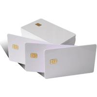 100pcs/lot Blank PVC SLE-4442 IC card/ISO7816-3 SiM Contact card / SLE4442 smart card