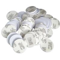 100pcs/lot TK4100(EM4100)New Dellon RFID 125khz 3M Stickers Coins 25/20mm Smart Tags Read-only Access Control Cards