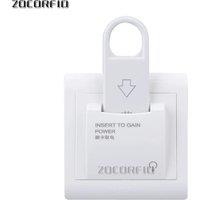 10pcs 86X86mm High Grade Hotel Magnetic Card Switch 220V/25A ,energy saving switch,Insert Key for power,without time delay