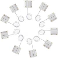 50pcs/lot MC-38 Door Window Contacts Security Magnetic Reed Spring Switch Alarm Normal Closed Style Screws N.C Type