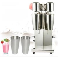 Xeoleo Milkshake machine Stainless Steel Milk Shake Machine Double Head Drink mixer Make Milks Foam/Milkshake Bubble Tea Machine