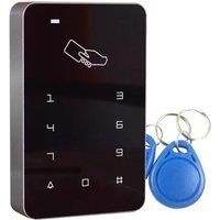 DC-12V Touch keyboard blue led key RFID 125KHZ EM cards+ password access controller +10 keycards