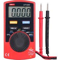 UNI-T UT120C Pocket Size Stype Digital Multimeter Auto Range Tester DC AC Voltage Diode Mini Electrical Meters LCD Display