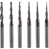 Tungsten Solid Carbide End Mill 4mm 6mm 8mm Ball Nose Tapered End Mills Router Bits CNC Taper Wood