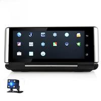 4G WIFI 7.0" IPS Car GPS Navigation Android 8.1BT 4.0 Phone Call DVR Dual Lens FHD 1080P DVR 1GB+16GB Rear View Camera Free map