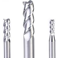 Milling Cutter 3 blade End mill CNC Machining Spiral Route bit Alloy carbide steel Tool Top Aluminum Woodworking Milling Cutter
