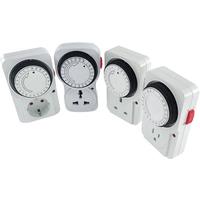 24 Hour Cyclic Timer Switch Kitchen Timer Outlet Loop Universal Timing Socket Mechanical Timer 230VAC 3500W 16A UK EU CN US Plug