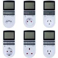 Electronic Digital Timer Switch 24 Hour Cyclic EU UK AU US BR FR Plug Kitchen Timer Outlet Programmable Timing Socket 220V
