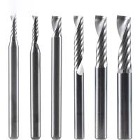 1pc AAAAA Single Flute Spiral End Mill Aluminum Milling Cutter CNC 3D Engraving Carving Bit For Woodworking Acrylic ACM Milling