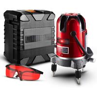 DEKO LL57/LL58 RED 5 Lines 6 Points Vertical&Horizontal Laser Lines Self-leveling Laser Level 360 Degrees Indoor/Outdoor Mode
