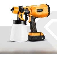 DEKO Spray Gun, 20V/220V High Power Home Electric Paint Sprayer, NO battery 3 Nozzle Easy Spraying