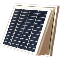 2.5W Plastic Solar Wall Fan Airduct Diameter ?100mm Ventilator Extractor 68CFM Brushless DC Motor for Shed