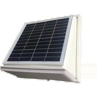 68CFM Plastic Solar Wall Fan 2.5W Ventilator Extractor Airduct Diameter 120mm for Shed Greenhouse