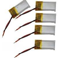 5pcs 3.7V 60 mAh Polymer Li Llithium Lipo Battery 271221 Li-ion For 3D Glasses Mp3 Record Pen Bluetooth Earphone Speaker Headset