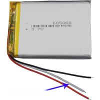 3.7V 2500mAh 9.25Wh 3-Wires Thermistor Polymer Li Lithium Battery 605068 For Car Camera E-Book PDA MID ipod Portable Tablet PC