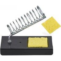 JCD Soldering Iron Stand Portable Holder Soldering Tin Stand with Welding Cleaning Sponge Electric Soldering Iron Accessories