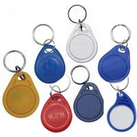 RFID IC keyfobs 13.56 MHz keychains NFC key tags ISO14443A MF 1k token tag for smart access control system