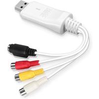 August VGB300 USB Video Capture Card Compatible Windows and Mac Transfer VHS Home Video S-Video for Camcorders and Video Record
