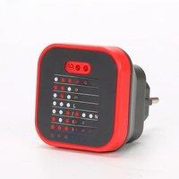 UNI-T UT07 Socket Testers Detector EU Plug Ground Neutral Fire Plug Polarity Phase Check Wiring Detection RCD Leakage Test