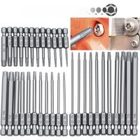 11pcs/12pcs Security Bit Set Tamper Proof Screwdriver Drill Bit Screw Driver Bits Torx Flat Head 1/4" Hex Driver Bits
