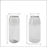 XEOLEO 100pcs 500ml/650ml PET bottle with lid for Milk tea PET can Bubble tea/Drink/Beverage bottle with Cover Sealed bottle