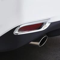 Chrome Rear Bumper Reflector Fog Light Cover Surrounds Trims For 2018-2024 Toyota Camry L/LE/XLE Hybrid Bright