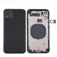 For iPhone 11 Back Housing Cover with SIM Card Tray & Side keys & Camera Lens Accessories Repair Parts