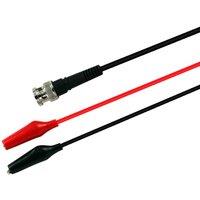 UNI-T 1meter UT-L02 BNC Alligator Clip Test Leads Line CATII 600V 2A BNC Connector For Instrument Inputs Oscilloscope Cable