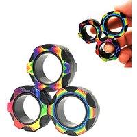 Magnetic Rings, Finger Spinner Fidget Toys, Stress Relief Gadgets for Anxiety, Magnetic Toys For Ages 410, Christmas Stocking Filler Gift For Boys Gi