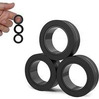 Magnetic Rings, Finger Spinner Fidget Toys, Stress Relief Gadgets for Anxiety, Magnetic Toys For Ages 410, Christmas Stocking Filler Gift For Boys Gi
