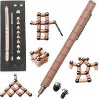 Fidget Magnetic Pen, Decompression Ballpoint Magnet Pen Birthday Gifts for Men Teen, Christmas Stocking Filler Gift For Teenage Boys Girls, Unique Coo