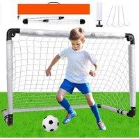 Kids Football Goals, Portable Soccer Goal, Mini Foldable Goal Post/Net for Children the Garden Outdoor, Christmas Stocking Fillers Gifts for Boys 4, 5