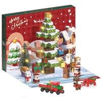 Magnetic Building Blocks Advent Calendar, 24 Days Christmas Countdown, 106 Pieces Construction Present Set, Stocking Fillers Gifts for Ages 410 Years