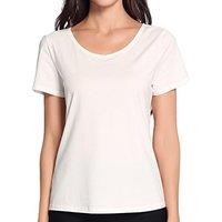 Women's Super Comfort Modal Cotton Scoop Neck Short Sleeve TShirt Top M White