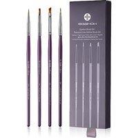 EIGSHOW 4 Pcs Eyeliner Brush Set  Angled Liner Brushes, Definer Brush, UltraFine Liner Brushes Kits for Detailed Precision Eyeliner, Eyebrow Filling