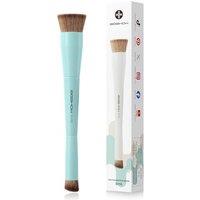 EIGSHOW Foundation & Concealer Brush, DualEnded Makeup Brush For Flawless Foundation Coverage, Precision Concealer, Vegan & Crueltyfree (D110Cyan)