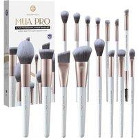 EIGSHOW Makeup Brush Set,15 Piece MUA PRO Series Professional Makeup Brushes with Silver Ion Infused Bristles for Foundation,Powder,Blush,Concealer,Ey