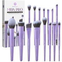 EIGSHOW Makeup Brush Set,15 Piece MUA PRO Series Professional Makeup Brushes with Silver Ion Infused Bristles for Foundation,Powder,Blush,Concealer,Ey
