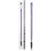 EIGSHOW Eyebrow Brush Spoolie Double-Ended with Silver Ion Bristles, Angled Eyebrow Brush for Eye Lining, Shaping Brows and Eyelashes, Vegan (D108P)
