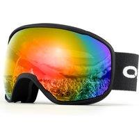 Odoland OTG Ski Goggles with Antifog, Antiglare Lens UV400 Protection Adult Snow Goggles, Double Spherical Goggles for Skiing Skating Snowmobiles an