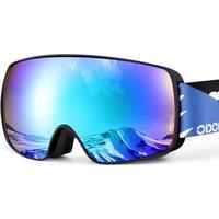 Odoland Children's Ski Goggles Snowboard Goggles for Boys and Girls, Helmet Compatible Mirrored Snow Goggles UV Protection AntiFog for Skiing Skating