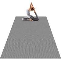 Odoland 183x122x0.6CM Large Yoga Mat for Men and Women, Thick Non Slip Exercise Mat for Home Gym, Yoga Trainers Beginners and Pros Workout Mat for Pil