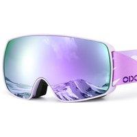 Odoland Children's Ski Goggles Snowboard Goggles for Boys and Girls, Helmet Compatible Mirrored Snow Goggles UV Protection AntiFog for Skiing Skating