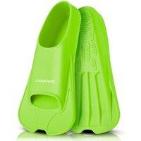 Odoland Premium Swim Fins, Light Weight Snorkel Training Fins Adjustable Feet Fins for Swimming Snorkeling Diving, Silicone Smooth Swimming Flippers M