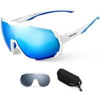 Odoland Cycling Sunglasses with Replaceable Magnetic Lenses for Men Women  Lightweight Polarized UV400 Sport Sunglasses for Driving Cycling Motorcycl