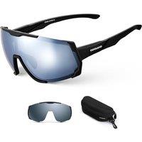 Odoland Cycling Sunglasses with Replaceable Magnetic Lenses for Men Women  Lightweight Polarized UV400 Sport Sunglasses for Driving Cycling Motorcycl