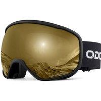 Odoland OTG Ski Goggles with Antifog, Antiglare Lens UV400 Protection Adult Snow Goggles, Double Spherical Goggles for Skiing Skating Snowmobiles an
