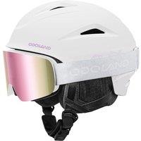 Odoland Snow Ski Helmet with Goggles Set - Adjustable Sport Helmet with Protective Glasses for Men and Women- Windproof Adult and Youth Skiing Gear fo