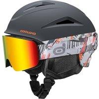 Odoland Snow Ski Helmet with Goggles Set - Adjustable Sport Helmet with Protective Glasses for Men and Women- Windproof Adult and Youth Skiing Gear fo