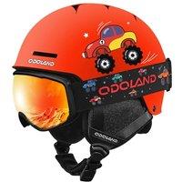 Odoland Kids Ski Helmet, Snow Helmet with Ski Goggles, Shockproof, Windproof, Safety Snow Sports Helmets and Protective Goggles for Boys Girls and You